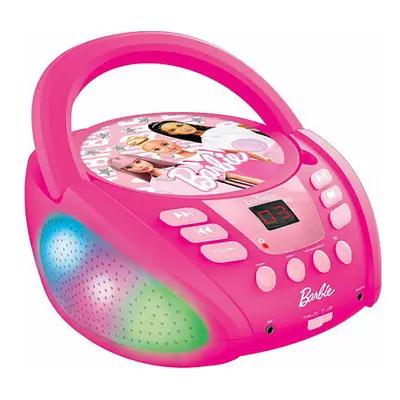 Svítící Bluetooth CD přehrávač Barbie