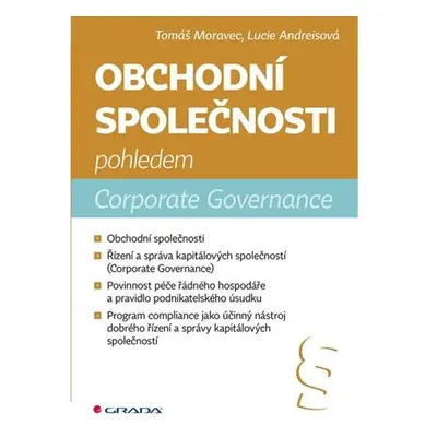 Obchodní společnosti pohledem Corporate Governance