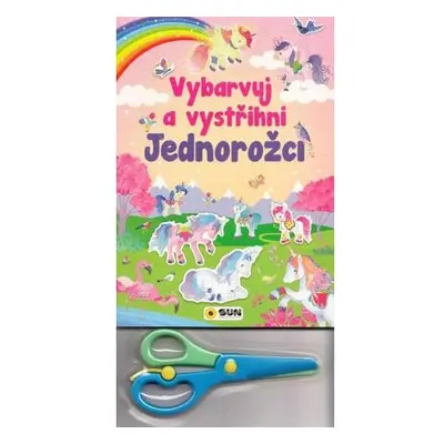 Vybarvuj a Vystřihni Jednorožci (růžová)