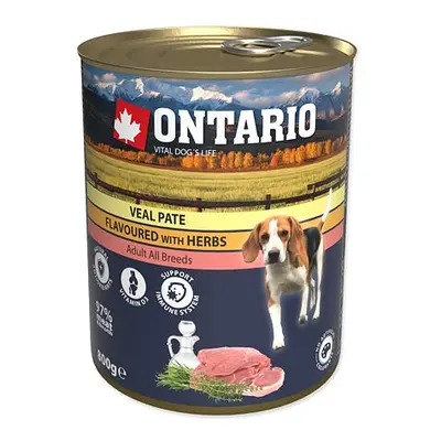 Konzerva ONTARIO telecí paté s bylinkami 800 g