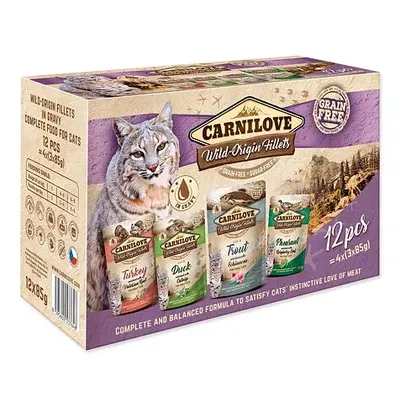 Kapsičky CARNILOVE Cat pouch multipack (12x85g) 1020 g