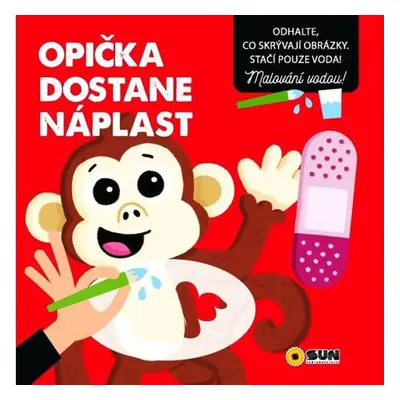 Opička dostane náplast - Malování vodou