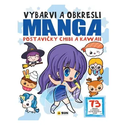 Vybarvi a obkresl - Manga postavičky Chibi a Kawai