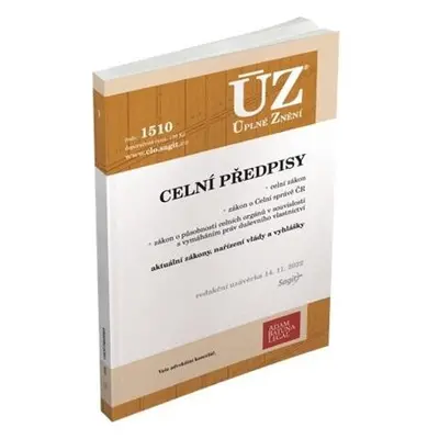 ÚZ 1510 Celní předpisy