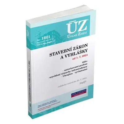 ÚZ 1601 Nový stavební zákon a vyhlášky 2024, rejstřík k zákonu