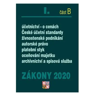 Zákony I část B 2020 – Účetní zákony – Úplná znění po novelách k 1. 1. 2020