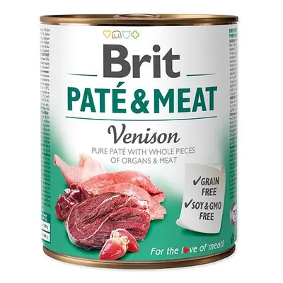 Konzerva BRIT Paté & Meat Venison 800 g