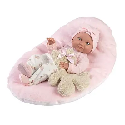 Llorens 73808 NEW BORN HOLČIČKA - realistická panenka miminko s celovinylovým tělem - 40 cm