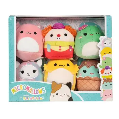 SQUISHMALLOWS Micromallows 6Pack - Axolotl, Klaun, Lamo-pegakorn, Kaktus, Agama, Cupcake