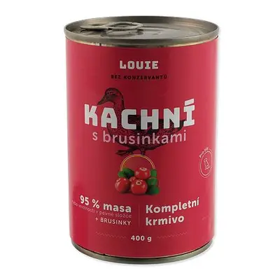 Konzerva LOUIE kachní s brusinkami 400g