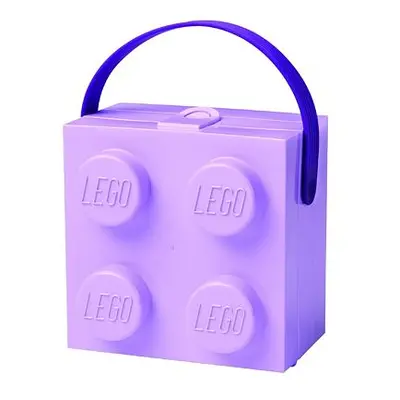 Lego box s rukojetí - fialová