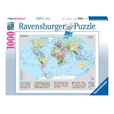 Ravensburger Politická mapa světa Puzzle 1000 dílků