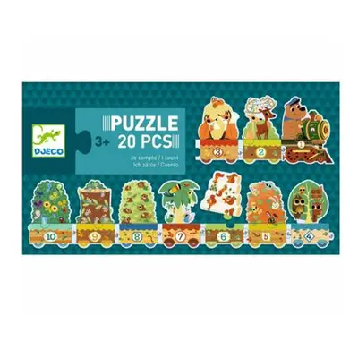 DJECO Puzzle Zvířátkový vlak