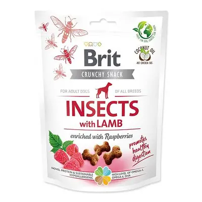 Brit Care Dog Crunchy Cracker. Insects with Lamb enriched with Raspberries 200 g