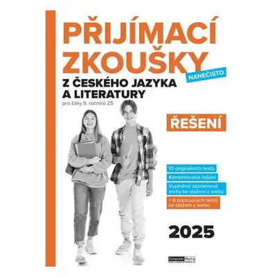 Přijímací zkoušky nanečisto z českého jazyka a literatury pro žáky 9. ročníků ZŠ (2025) - Řešení