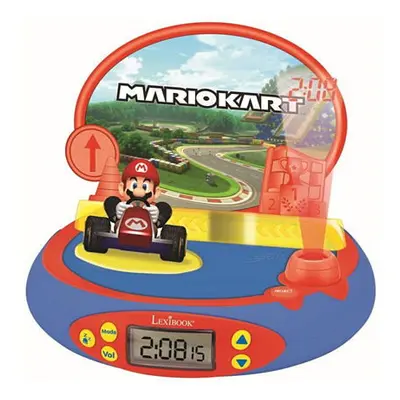 Lexibook Dětský budík Mario Kart s rádiem a projektorem