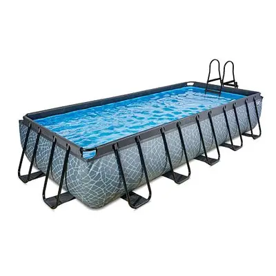 EXIT Frame Pool 5.4x2.5x1m (12v Sand filter) – Stone Grey