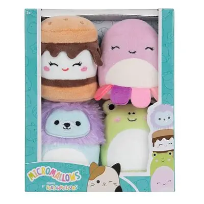 SQUISHMALLOWS Micromallows 4Pack - Žába, Chobotnice, Lev, S'more