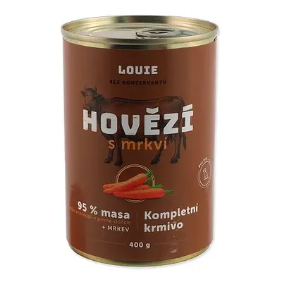 Konzerva LOUIE hovězí s mrkví 400g