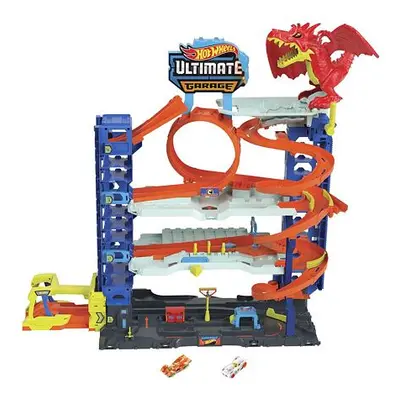 Mattel Hot Wheels City Garáž s drakem