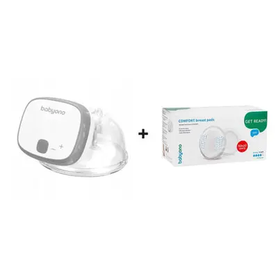 BabyOno SET Elektrická odsávačka SHELLY + Vložky do podprsenky COMFORT 70ks