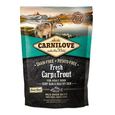 CARNILOVE Fresh Carp & Trout Shiny Hair & Healthy Skin for Adult dogs 1,5 kg