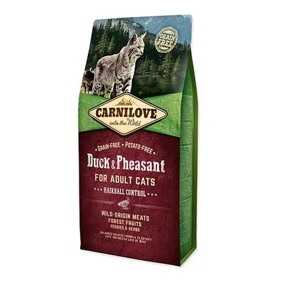 CARNILOVE Duck and Pheasant Adult Cats Hairball Control 6 kg