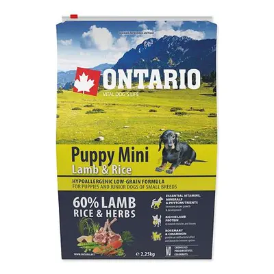 ONTARIO Puppy Mini Lamb & Rice 2,25 kg