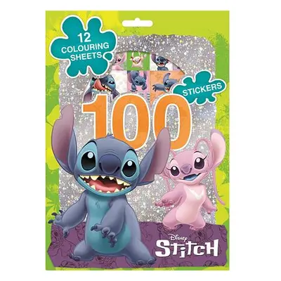 Jiri Models 100 samolepek s omalovánkovými listy Lilo & Stitch