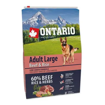 ONTARIO Dog Adult Large Beef & Rice 2,25 kg