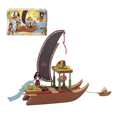 Mattel GARLAND SMALL DOLL VAIANA TRANSFORMING BOAT