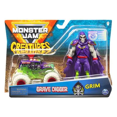 106055108 MONSTER JAM KOVOVÉ AUTO S FIGURKOU - poškozený obal