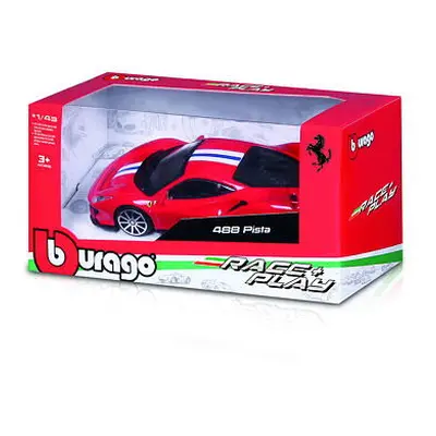 43BB36100 Bburago 1:43 Ferrari, 488 PISTA - poškozený obal