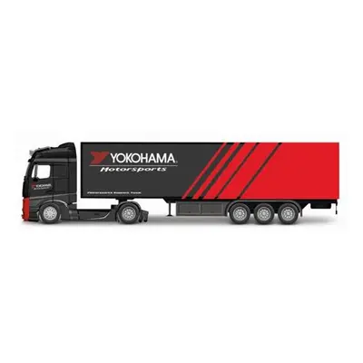 43BB31460YO Bburago 1:43 MB Actros Gigaspace / Trailer - Yokohama - poškozený obal