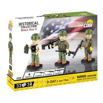 Cobi 3 figurky s doplňky D-DAY, 33 k