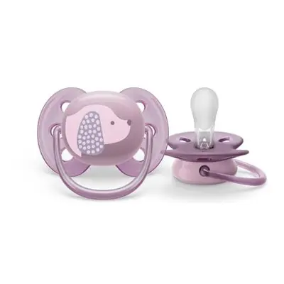 Philips AVENT Šidítko Ultrasoft Premium 6-18m fialová, 1 ks