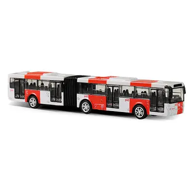 Rappa Kovový kloubový autobus PID Praha červený 18 cm