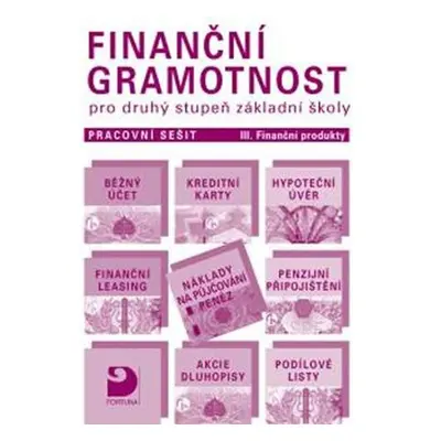 Finanční gramotnost pro 2. st. ZŠ – Finanční produkt - učebnice