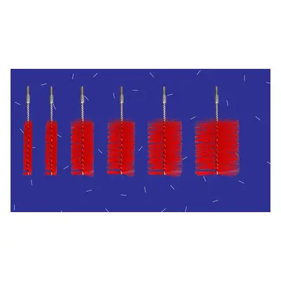 Kartáč na potrubí, flexibilní, Kobra Barva: Červená, Délka, velikost: 5 cm