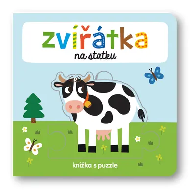 Zvířátka na statku Knížka s puzzle