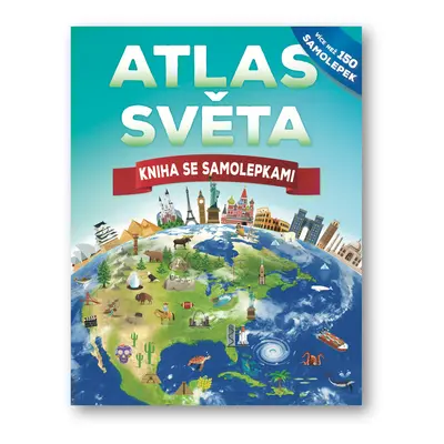 Atlas světa Kniha se samolepkami