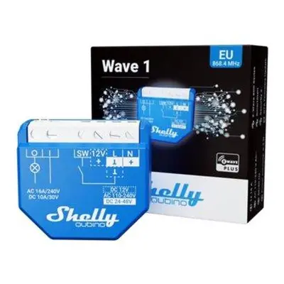 Shelly Qubino Wave 1 - spínací modul 1x 16A (Z-Wave)