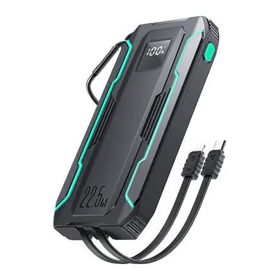 Powerbanka Joyroom JR-L017 10000 mAh, 22,5 W, s kabelem Lightning + USB-C (černá)