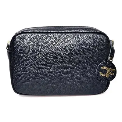 Carla Ferreri Dámská kožená crossbody kabelka CF1906 Nero