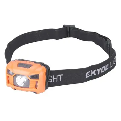 EXTOL LIGHT čelovka 100lm, USB nabíjení, s IR čidlem, 3W LED