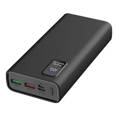 Platinet Power Bank PMPB20WQC727B 20000mAh PD3.0 QC3.0 display černá