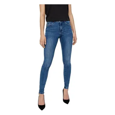 Vero Moda Dámské džíny VMTANYA Skinny Fit 10222531 Medium Blue Denim