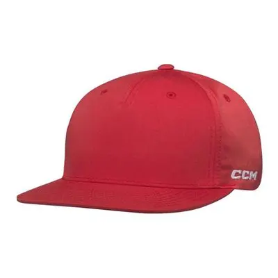 CCM Kšiltovka Team Flatbrim Snapback SR, červená, Senior