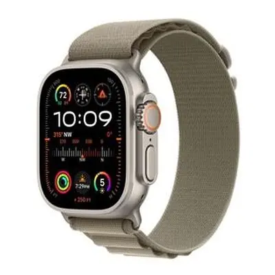 Apple Watch Ultra 2 49mm titanová s olivovým alpským tahem S