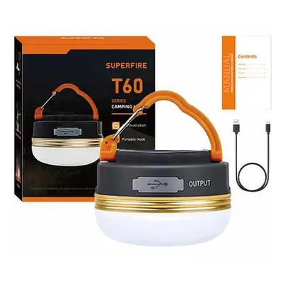 Kempingová lampa Superfire T60, 2,5W, 1000mAh